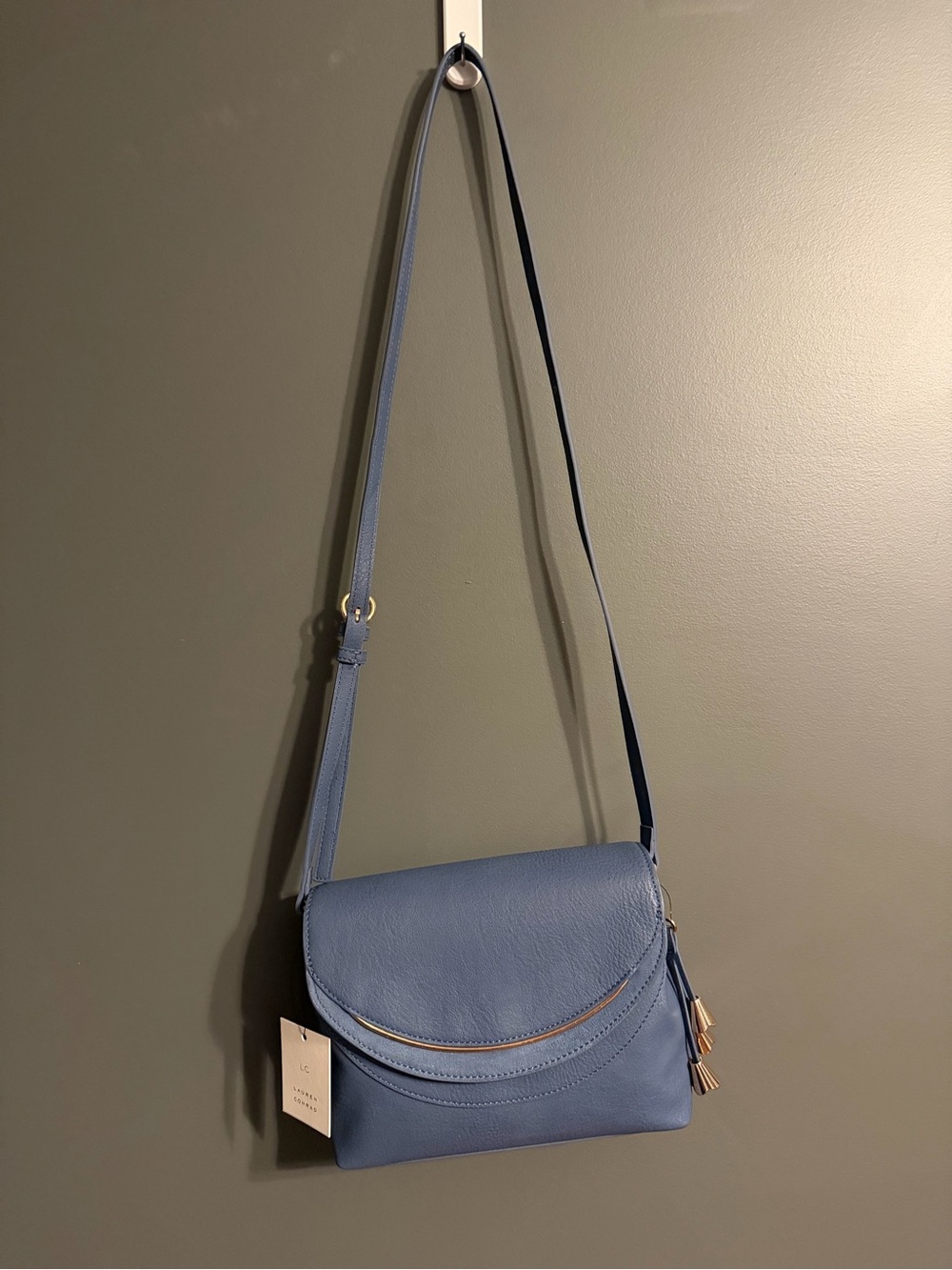 NWT Lauren Conrad Blue Crossbody Shoulder Bag - Sleek Everyday Carry